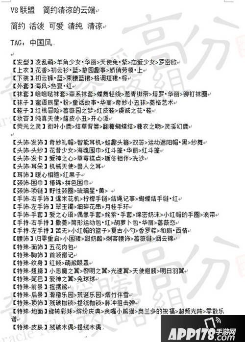 奇迹暖暖简约清凉的云端