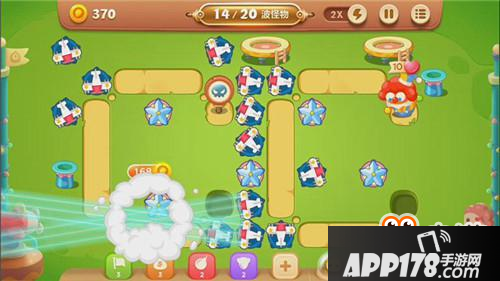 保卫萝卜3手游冒险模式游乐场 第8关金萝卜攻略