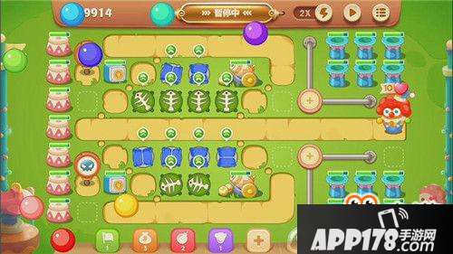 保卫萝卜3手游冒险模式游乐场 第15关金萝卜攻略