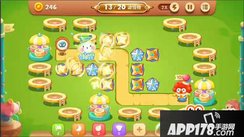 保卫萝卜3手游冒险模式游乐场 第2关金萝卜攻略