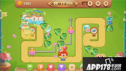 保卫萝卜3手游冒险模式游乐场 第9关金萝卜攻略