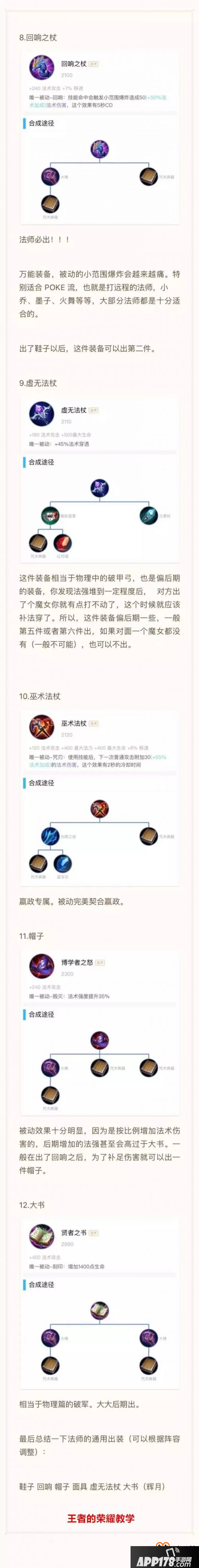 王者荣耀装备史上最全面分析 一张图秒懂所有装备的用处