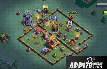 部落冲突夜世界4本阵型