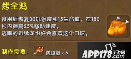迷你世界烤全鸡合成表详情 烤全鸡怎么制作