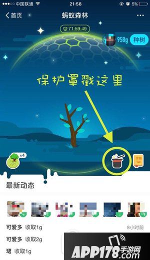 蚂蚁森林保护罩怎么开启 支付宝蚂蚁森林保护罩开启方法1