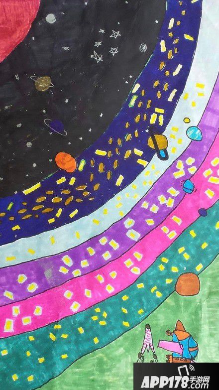 小朋友画廊一元购怎么买 微信朋友圈星星的孩子画作无水印图片分享4