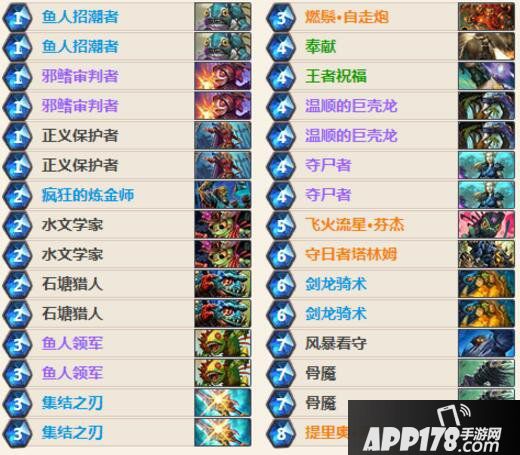 炉石传说风暴鱼人骑卡组推荐 炉石传说圣骑士卡组推荐