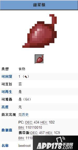 我的世界甜菜根属性介绍 甜菜根有什么作用