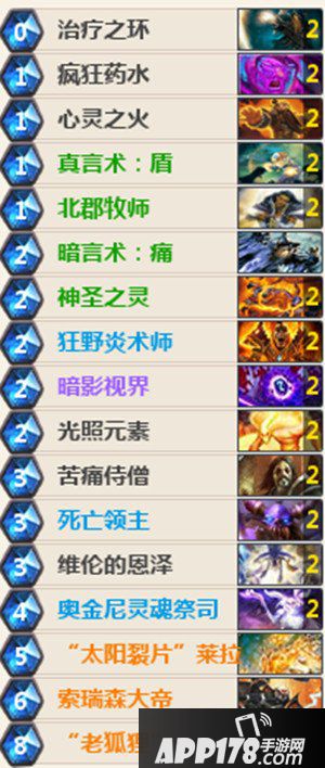 炉石传说狂野马林心火牧 炉石传说牧师卡组推荐