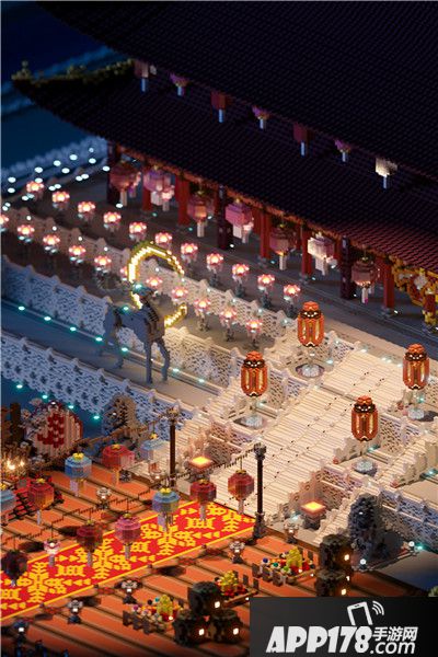 我的世界2018元旦建筑欣赏 画风清奇的阅兵仪式