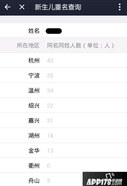 支付宝怎么查询新生儿重名 支付宝查询新生儿重名方法5