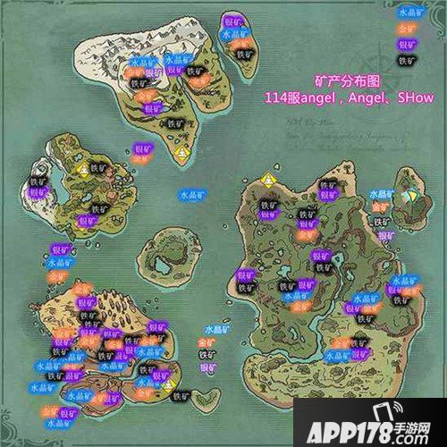 创造与魔法如何挖矿 矿产资源分布