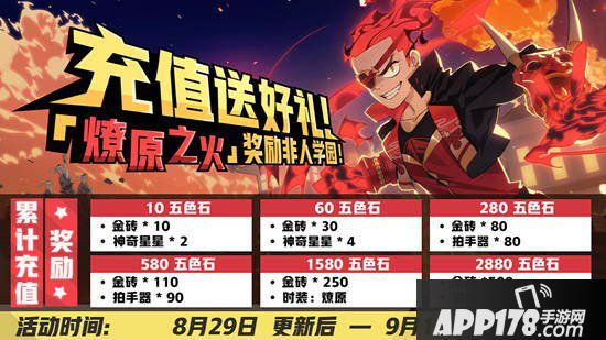 非人学园累计充值领红孩儿燎原时装