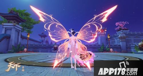 化蝶翩翩游大荒!《天下》手游全新蝶翼外观美瞎众人