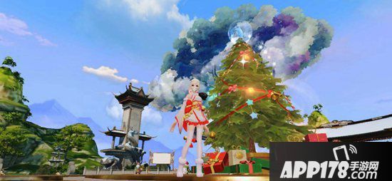 天下手游双旦狂欢进行时 大荒草精与圣诞树联手送福利