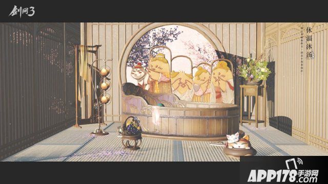 多种偏色随心缩放 《剑网3》家园系统家具展示