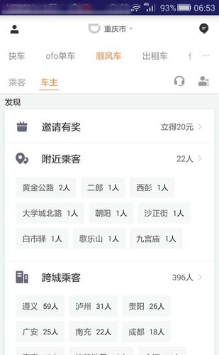 顺风车拼车软件有哪些