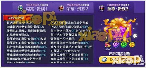 天天风之旅贵族特权
