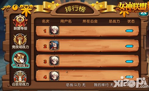 女神联盟手游公会战排行榜系统大探秘 尽览天下事