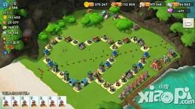 海岛奇兵个性防御阵型