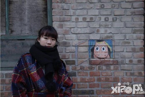 《我叫MT2》女玩家街头创作3D画获封美院女神